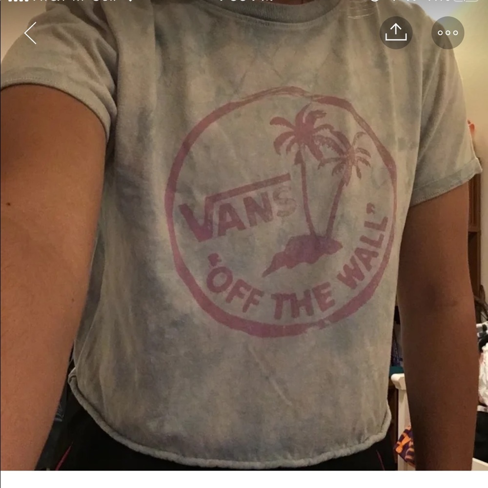 Vans cropped shirt